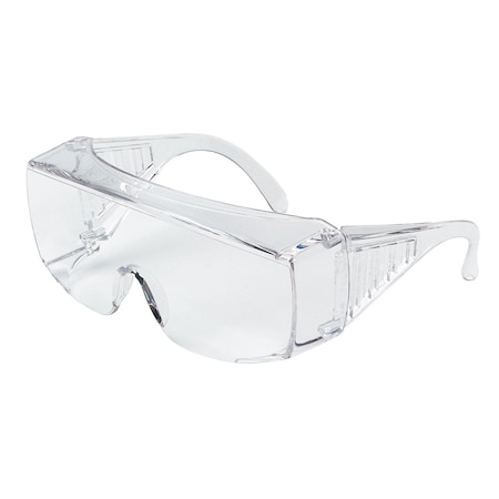 Mcr Safety 98, Safety Glasses, Uncoated, Polycarbonate Lens, Clear Frame, Frameless, 12 PK 9800XLB